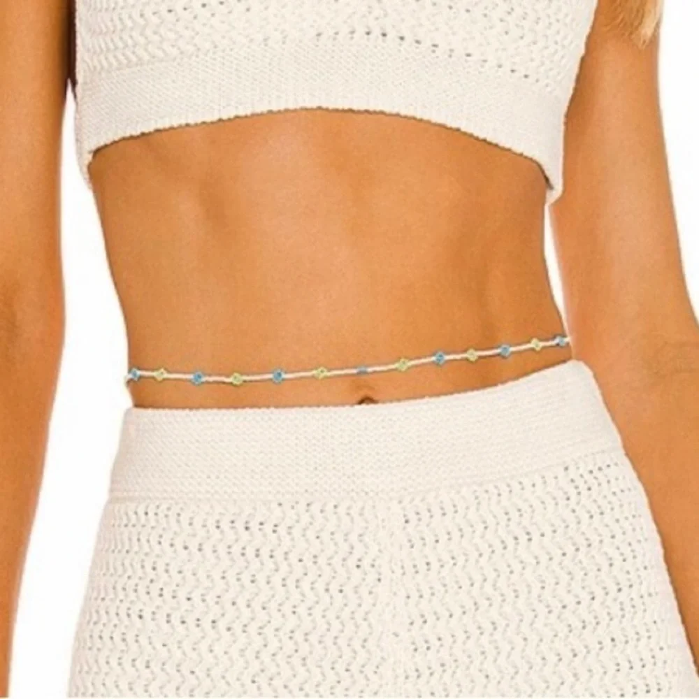 NEW Casa Clara Waist Chain Emily Belly Beaded Chain Belt or Necklace